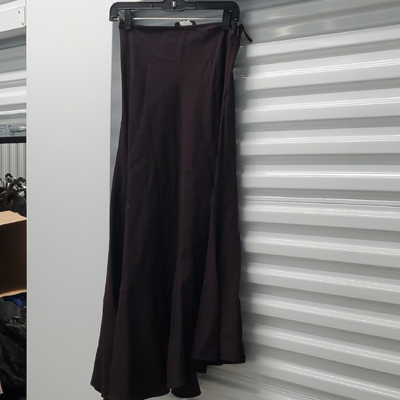 Les Copains Eggplant Maxi Asymmetrical A-line Skirt - Picture 1 of 4